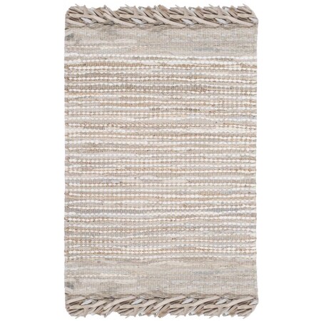 Safavieh Vintage Leather Hand Woven Large Rectangle Area Rug Beige & Multicolor - 8 x 10 ft. VTL373B-8